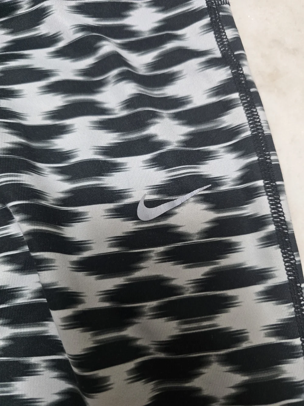 Nike Black and White Printed Leggings